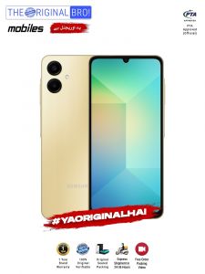 Samsung A06 - 4GB RAM - 128GB Storage - PTA Approved - 12 Months Warranty - Gold - The Original Bro Mobiles - TOB52